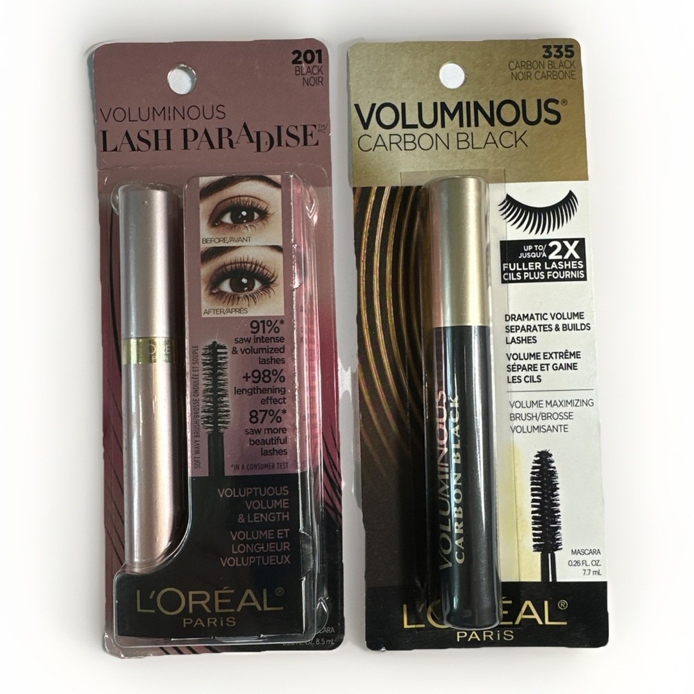 L'Oréal Voluminous Mascara Bundle Carbon Black &‎ Lash Paradise